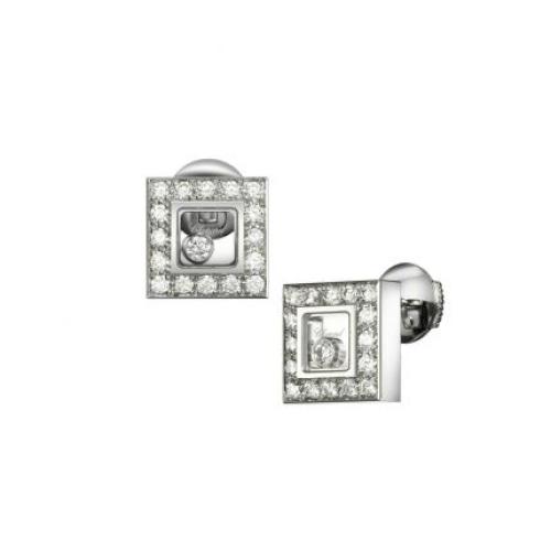 837771-1001 | Buy Very Chopard Happy Diamonds White Gold Earrings Watches  of Mayfair